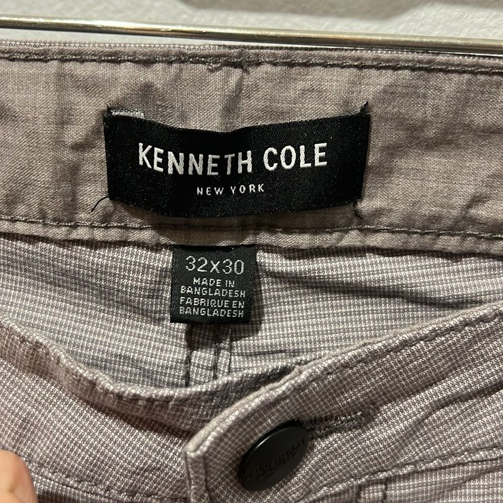 Kenneth Cole New York 32 x 30 stretch slim fit dress lightweight pants gray - Picture 7 of 14